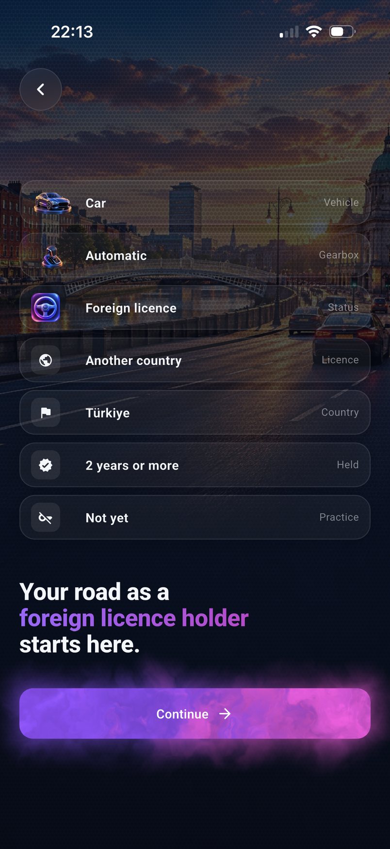 Your road as a foreign licence holder starts here